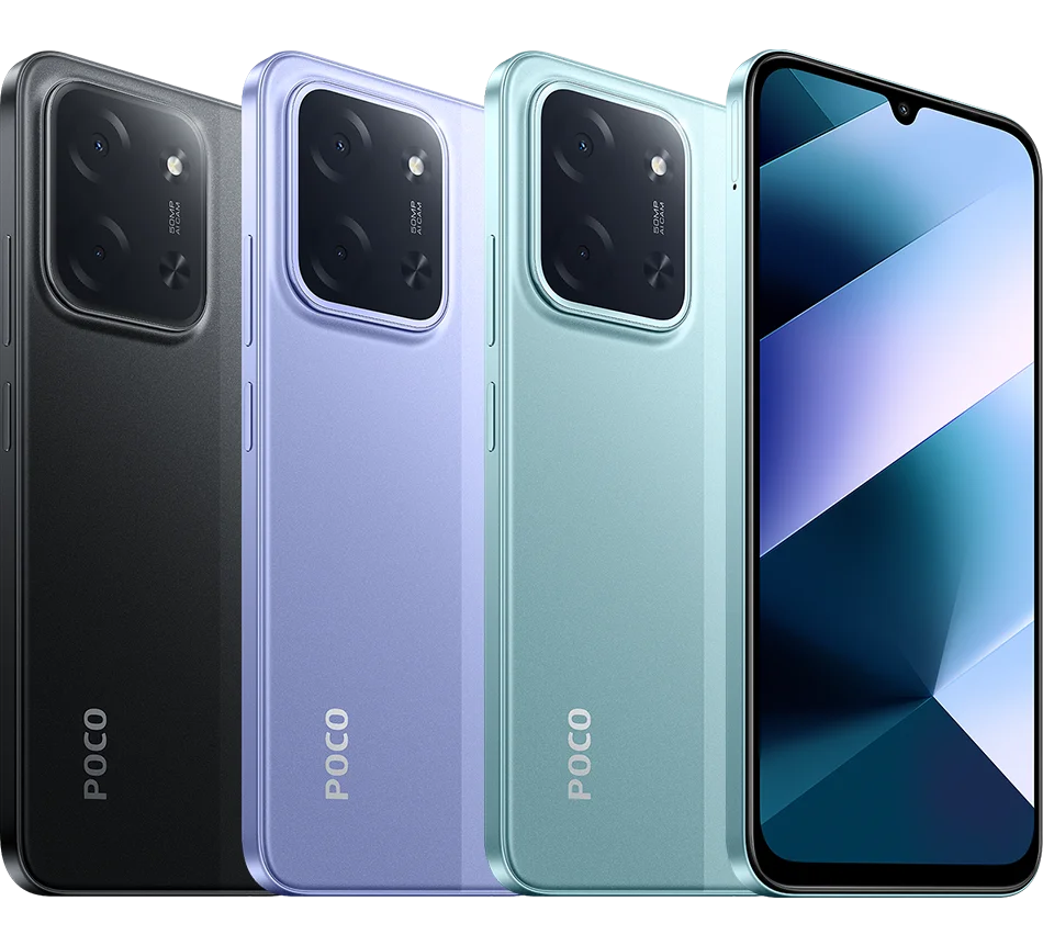 Poco C85 back front disine 