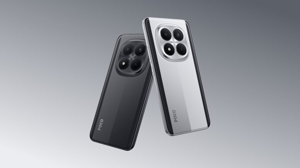 POCO M8 Pro 5G back black and silver image 