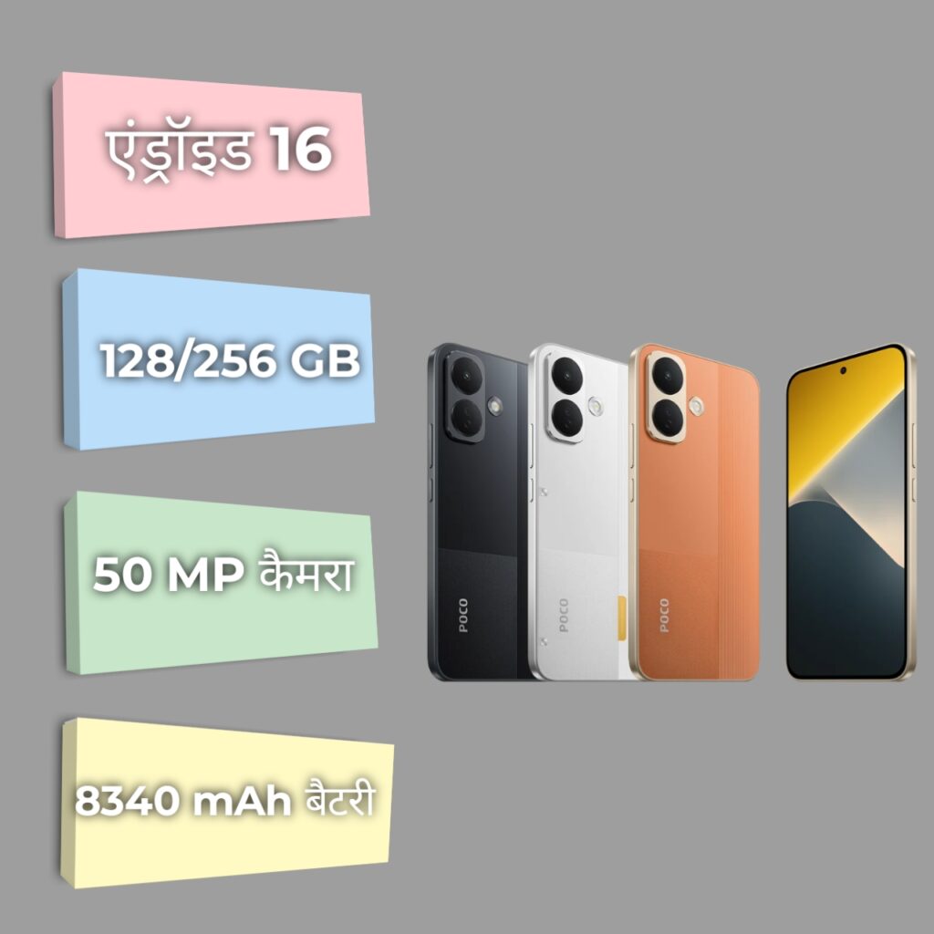 Poco X8 Specifications Infographic