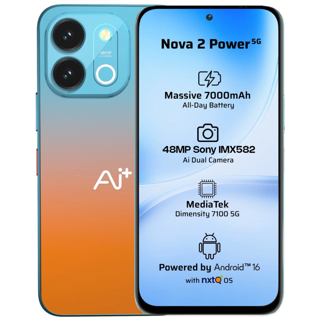 Ai+ NOVA 2 Power 5G Specification Infographic 
